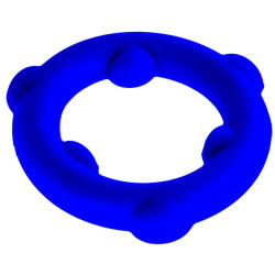 Oxballs Cockring Spinner 25 mm Bleu